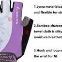 Cycling Gloves for Men & Women - 5MM Anti-Slip Shock-Absorbing Gel Pad, Lightweight & Breathable Half Finger Design for Mountain Cycling, Gym, Motorcycle, Outdoor Sports, L