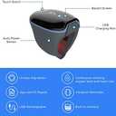 Wellue O2Ring Pulse Oximter, Bluetooth SPO2 Blood Oxygen Saturation Monitor - Wearable O2 Ring Sensor with Vibration Reminder, Free APP & PC Report, Rechargeable