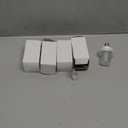 4 Pcs 120v Strobe C9 Christmas Lights Bulbs Outdoor Waterproof C9 LED Replacement Bulbs E17 Base 6000k Bright Flashing Strobe Light for Indoor Outdoor Yard Xmas Tree Decor(White)