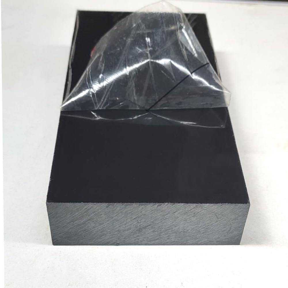 High-Density Polyethylene (HDPE) Plastic Block 1" x 3" x 6",HDPE Plastic Tapping Block for Machining,Home Improvements,DIY Projects (Black)
