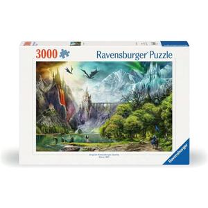 Ravensburger - Reign of Dragons - 3000 Piece Jigsaw Puzzle - Thrilling Middle Earth Adventure - with Dragons, a Castle and Ice Mountains - Premium Quality - Ideal Gift - Puzzles for Adults