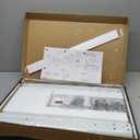 AX WABER Universal Floor TV Stand with Mount 70 Degree Swivel 9 Level Height Adjustable and Space Saving Design for Most 27 to 65 inch LCD, LED OLED TVs, Perfect for Corner & Bedroom White AX1006TW