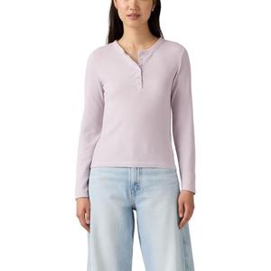 Levi's Women's Dana Henley Shirt, (New) Thistle, Medium 
