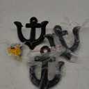 Nautical Anchor Design Wall Hooks Vintage Rustic Cast Iron Coat Hooks Rack Decorative Wall Mounted Antique Hanger (3 Pack)