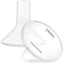 Nenesupply 24mm Flange Breastshield Compatible with Lansinoh Pump Parts and Breastpumps. Replacement to Lansinoh Flange 24mm Breastshield. Work with SignaturePro SmartPump Manual