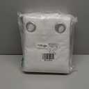 NICETOWN 100% Blackout Window Curtain Panels, Cold and Full Light Blocking Drapes with Black Liner for Nursery, 84 inches Drop Thermal Insulated Draperies (White, 2 Pieces, 52 Wide Each Panel)