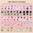 12PCS Black & White Kindle Cardstock Insert for 6.8 Kindle Paperwhite (11th Gen, 2021) Clear Case  12 Designs Cardstock Set with 100 Stickers, Gift for Book Lovers & Students