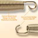 5.5 Inch Trampoline Springs Heavy Duty Stainless Steel ReplacementParts, Universal Trampoline Spring Tool, Weather-Resistant, Set of