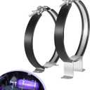 82013 Nitrous Oxide Bottle Bracket Mount Kit 7 Nos Single Bottle Holder Bracket for 10 lb and 15 lb Nitrous Bottle