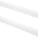 Love-KANKEI 48 Inch Long Floating Shelves Wall Mounted Set of 2, Large Wood Wall Shelves for Storage, Rustic Hanging Shelves for Display,Bedroom Living Room Bathroom Kitchen Office White