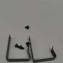 Oudain 2 Pcs Universal Partition Hanger Set Office Cubicle Whiteboard Hanger Metal Cubicle Hooks Accessories Over The Door Mirror Hooks Adjusted to Fit 1.5 to 2.5 Inch Thickness Panels (Black)