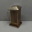 Bird Feeder for Outdoor, Heavy Duty Metal Wild Bird Feeders for Outside Hanging, Retro Lantern Shape Birdfeeder (Rectangle)