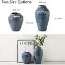 Blue Ceramic Vase for Home Decor,11.6 Inch Flower VaseDecorative Vases for Pampas GrassModern Art Texture Vases for Home Entryway Living Room Dining Table Farmhouse Office Decor-Blue