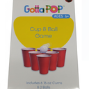 CUPS AND BALL GAME RED