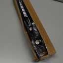 Shower Curtain Rod 46-78 Inch,0.87"Diameter Adjustable Spring Tension Curtain Rods No Drill,Matte Black Shower Tension Rod for Bathroom,Room Divider,Window,Anti-Rust Non-Slip, 1-Pack