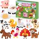 YEETIN Sewing Kit for Kids Ages 6+, Beginner Felt Sewing Craft Kit, DIY Farm Stuffed Animals Making Set, Learn to Sew Gifts for Birthday