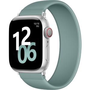 Zedoli Sport Solo Loop Band Compatible with Apple Watch Bands 38/40/41/42mm(Series 11 10)S: 5.91"-6.3" Women Men, Stretchy Soft Silicone Elastic Strap for iWatch Series 11 10 9 8 7 6 5 4 3 2 1 SE Ultra