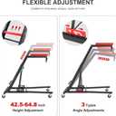 Top Automotive Creeper, 440LBS Capacity Foldable Creeper with Adjustable Height from 42.5" to 64.8", Foldable Creeper for Engine Repair