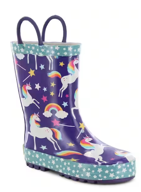 Western Chief Kids Unicorn Dreams Rain Boot, Purple, Size 1