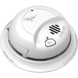 BRK First Alert 9120BFF/ SMI100-AC Smoke Detector, Hardwired Alarm with Battery Backup, White, 1-Pack