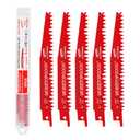 Wood Pruning Reciprocating Saw Blades,6 Inch Saw Blades for Trees Wood Cutting, Wood Saw Blades (5 Pack/5TPI)