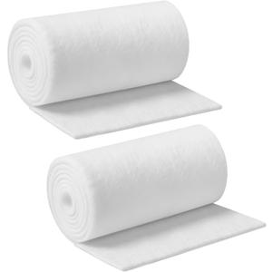 Pangda 2 Pcs 20 x 60 Inch Single Sided Fusible Foam Stabilizer 1 Sided Flexible Foam Stabilizer Soft and Reliable White Iron-on Non-Woven Fusible Interfacing for Sewing Tote Bags Purses Quilting