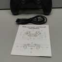 DYONDER Wireless Controller for PS4 Console/Pro/Slim & PC – 1000mAh Battery, 6Axis Motion Sensor, Audio Jack (Black)