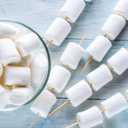 1 Pound of Large White Marshmallows with Bonus Roasting Sticks - Made with Natural Vanilla, No Artificial Flavors - Great for Campfires, S'Mores, Rice Crisp Bars, Cake Garnishes, Hot Chocolate