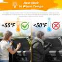 CARAMAZ Car Window Shade for Baby with Certified UV-Protection 2 Pack - 21"x14"