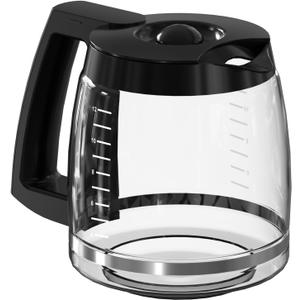 12 Cup Coffee Maker Carafe Replacement Compatible with Cuisinart Coffee Maker DCC-1100BK, DCC-1200, DCC-2650, CHW-12, CHW-12P1, DGB-400, DGB-550BK, DGB-550BK1, DGB-625BC, DGB-700BC, SS-12 and SS-15 (Black)