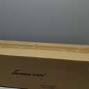 Island Light for Kitchen, 4-Light Linear Chandelier Pendant Lighting for Kitchen Island, Matte Black Dining Room Light Fixture Over Table with Clear Glass Shades