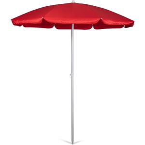 ONIVA - a Picnic Time Brand Outdoor Canopy Sunshade Beach Umbrella 5.5' - Small Patio Umbrella - Beach Chair Umbrella, (Red)