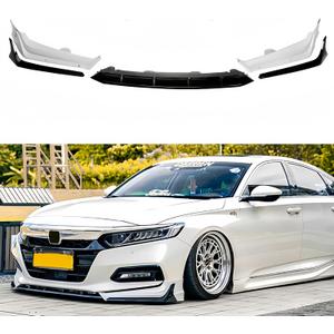 Front Bumper Lip Compatible with 2018-2020 Honda Accord, ACR JDM Style 5Pcs Air Dam Spoiler Splitter Chin Fits for EX EX-L LX SE Sport Touring Hybrid, Protection Body Kit (Platinum White Pearl)
