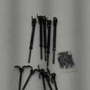 Black Stainless Steel Cable Railing Hardware Kit for 3/16 Cable Railing System with Adjustable Angle T316 Marine Grade Thick Plate 5 Pairs