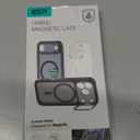 ESR for iPhone Air Case with Stash Stand, Camera Control Cover Compatible with MagSafe, Military-Grade Drop Protection Magnetic Phone Case for iPhone Air, Scratch-Resistant Back Cover,Frosted Black