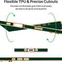 Designed for iPhone Air Case Rectangle, Works with Magnetic Wireless Charging, Full Lens Protection, Flexible TPU Electroplated Edge for Women Men Phone Case for iPhone Air Green (Air 6.5inch)