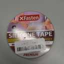 XFasten Self Fusing Silicone Tape Waterproof Clear  1" x 36 Feet, Self Amalgamating Tape, Silicone Rubber for Plumbing, Sealing Pipes, Hose Repair, Outdoor Coax and Electrical Cables  Weatherproof