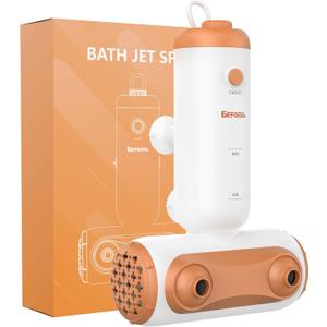 Bath Jets for Tub,Portable Jet Spa for Bathtub with Dual Hydro Jets for Tub Creates Soothing Bubbles, Bath Jet Spa for Relax Spa Bath at Home Use for Women, Yellow (Corded)