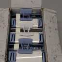 Loanzeg 8pcs Bridesmaid Proposal Gifts 4.1 Inch Square Set of 8 Bachelorette Hair Claw Clips ideas Bridal Shower Gift for Wedding Party Favors (12pcs White&Dusty Blue)