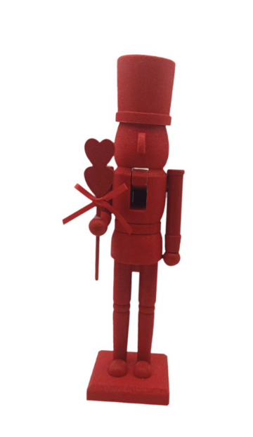 Wooden Christmas Nutcracker, 36.5 cm, Christmas Nutcracker Doll, Red