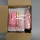 Woanger 24pcs Lash Shampoo Kits Rechargeable Handheld USB Portable Fans Eyelash Shampoo Brush Empty Bottle Drawstring Bag for Lash Care Operation Christmas Items Employee Appreciation Gift(Pink)