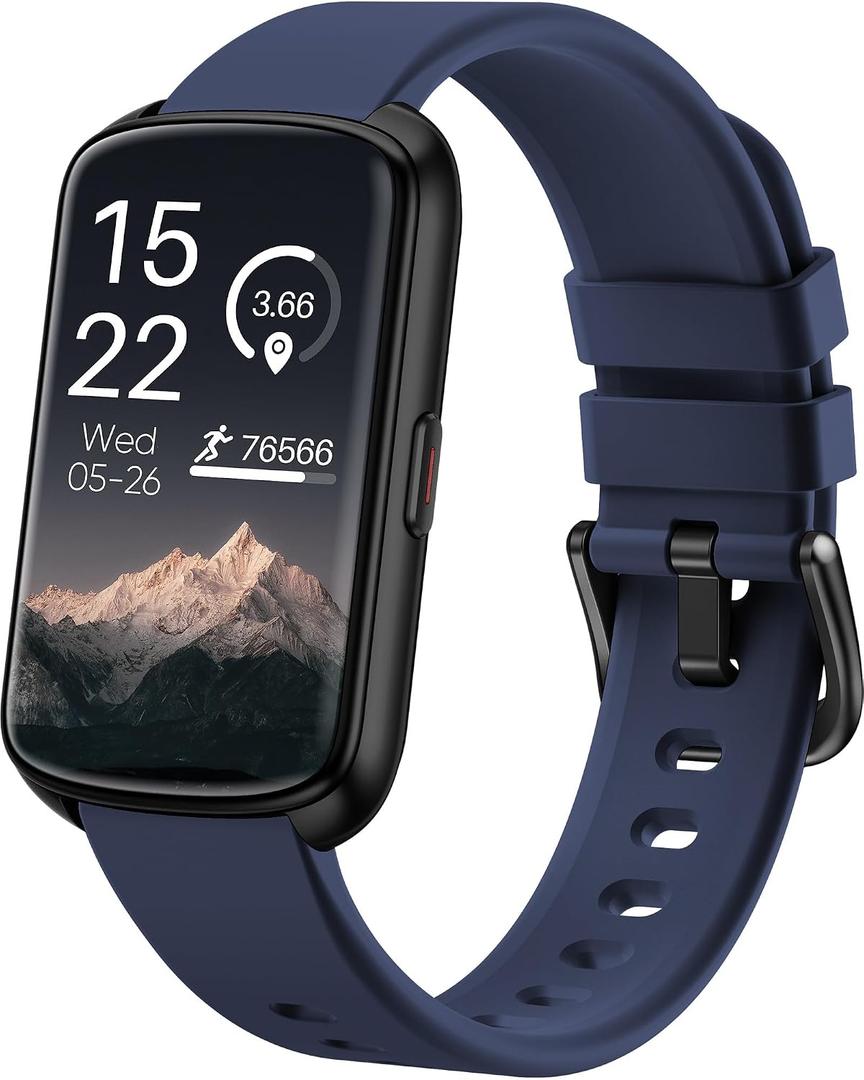 Fitness Tracker, Smart Watch for Women Men with 24/7 Heart Rate/Blood Pressure/Blood Oxygen Monitor, Sleep Tracker, Step & Calorie Counter, IP68 Waterproof Fitness Watches Compatible with Android & iPhone