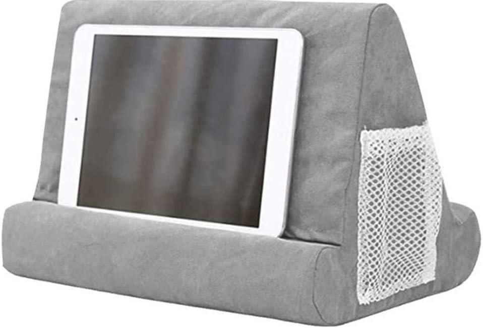 Pillow Foam Laptop Tablet Lapdesk Multifunction Tablet Stand Holder Stand Lap Rest Cushion for Ipad with Bag (Grey)
