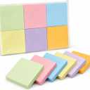 Sticky Notes for Office School Home, 6 Pads 100 Sheets Each, Super Sticky Bright Color Memo Pads, 3x3 Inches Easy Peel Self Stick Notes