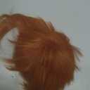 Rugelyss Long Auburn Wig with Bangs Layered Curly Copper Red Wigs for Women Natural Ginger Synthetic Wigs for Daily Use