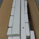 LyriFine Shower Chair for Inside Shower, 18.5 Inch HDPE Waterproof Shower Stool, Shower Chair with Shower Head Holder, 350LBS Sturdy Shower Bench for Elderly Seniors Shaving Legs, White