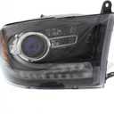 KarParts360 For 2016 2017 2018 2019 Ram 3500 Head Light Assembly Passenger Side w/Bulbs (Black Housing) Replaces CH2503289 CAPA Certified