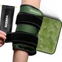 Medium Gel Ice Packs for Injuries Reusable Wrap with Straps - Hot and Cold Pack for Pain Relief, Tennis Elbow, Ankle, Foot, Hand - 8" x 12" - Green