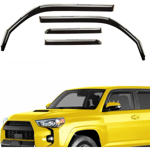 Extra Durable Window Deflectors Tape-On Window Visors Rain Guards Fit for Toyota 4Runner 2010-2024, Sun Visors, Wind Vent for Shades, Exterior Car Accessories - 4pcs. AG0112