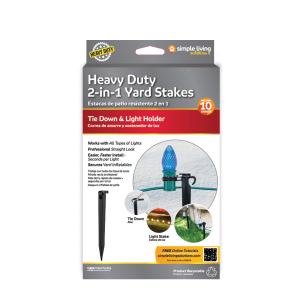 heavy duty 2 in 1 yard stakes 10pcs(2 pack)